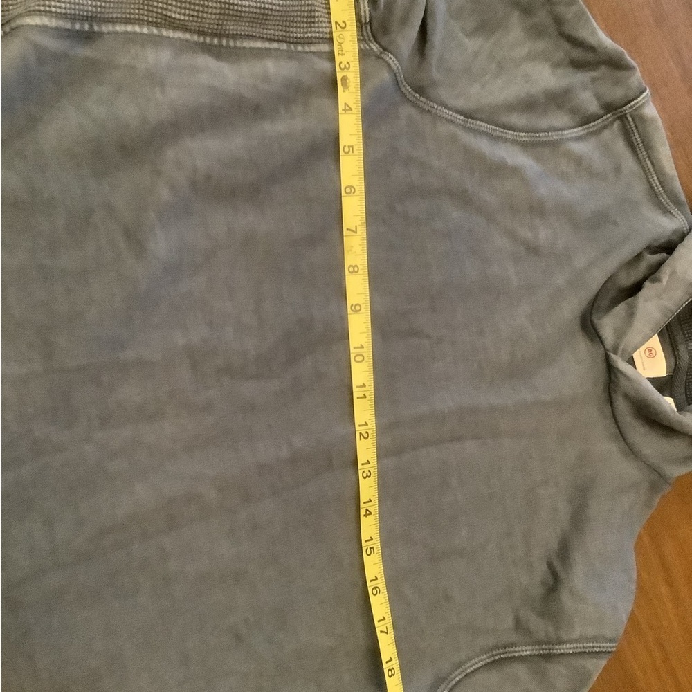 Men’s Adrianne Goldschmied Blue textured Sweatshirt Size Medium - Picture 4 of 9